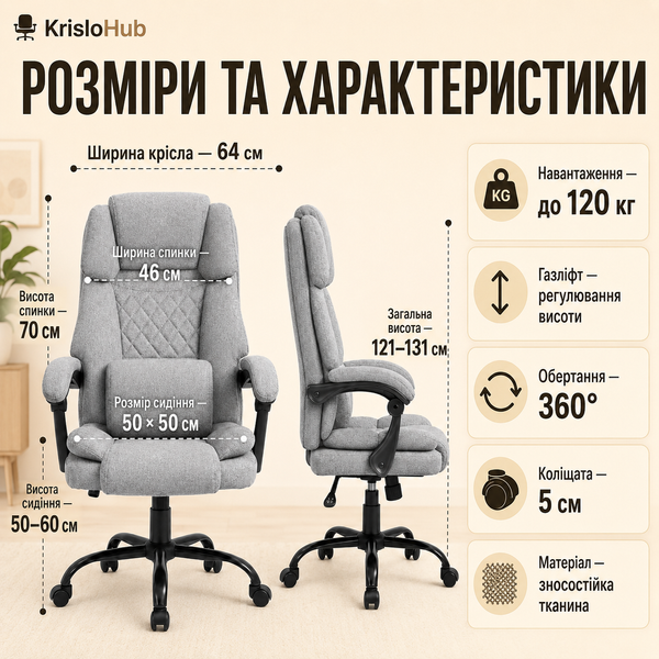 Офісне крісло BM 100 Сірий BM 100 Сірий фото
