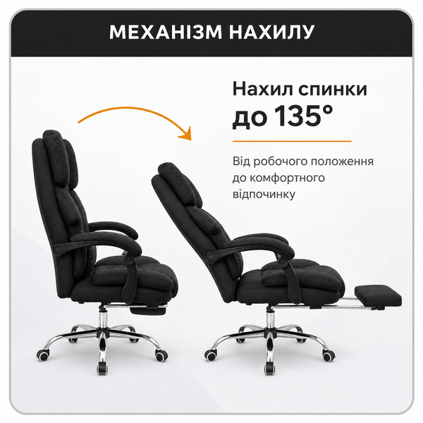 Офісне крісло BM 800 з масжем BM 800 Чорний фото